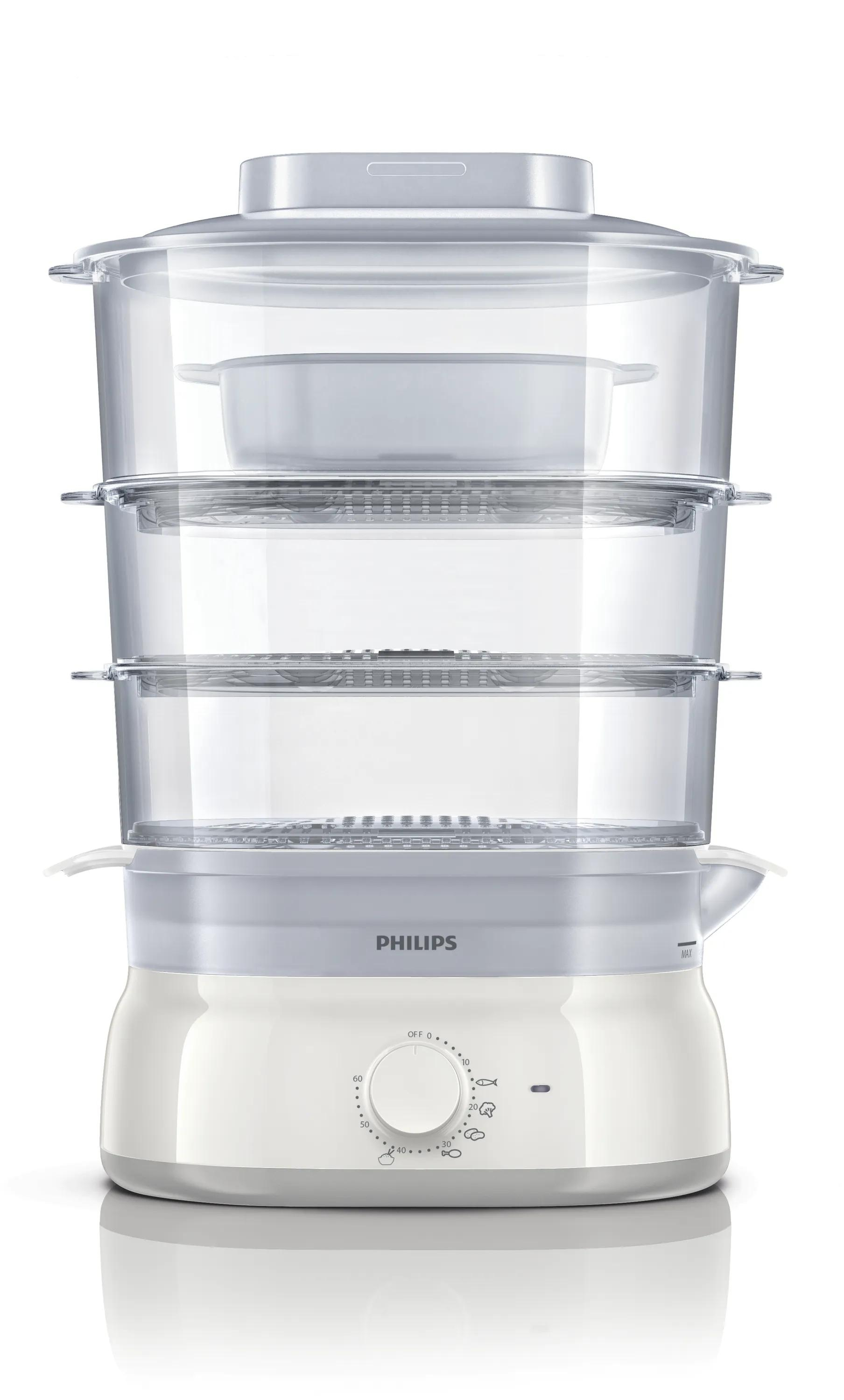 Daily Collection HD9125/00R1 steam cooker 3 basket(s) Freestanding