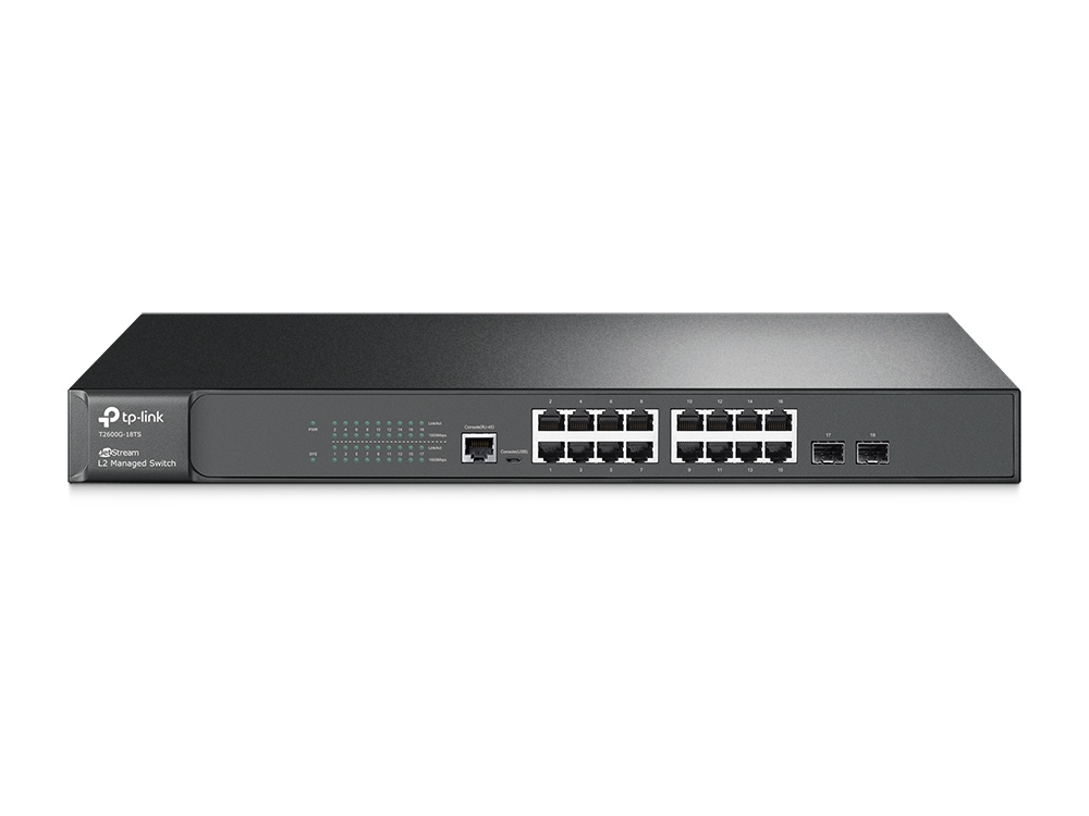 TP-Link JetStream 16-Port Gigabit L2 Managed Network Switch with 2 SFP Slots – image 1