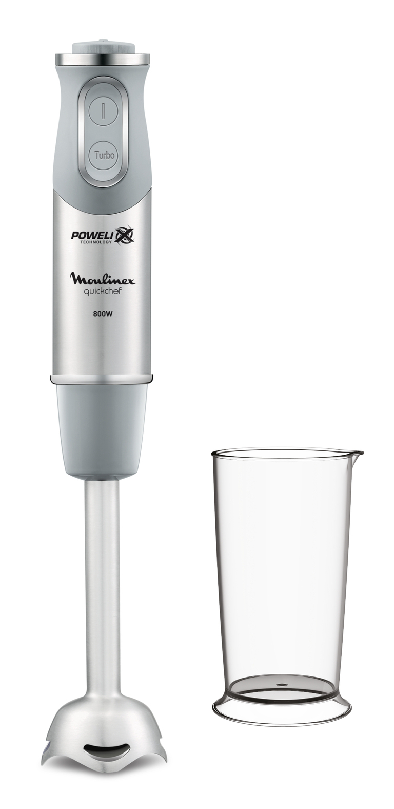 Moulinex DD650D 0.8 L Immersion blender 800 W Grey, Stainless steel