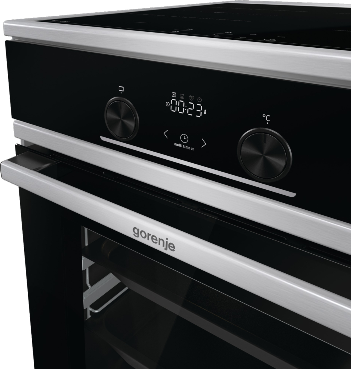 Gorenje GEITS5C70XPG Freestanding cooker Electric Zone induction hob Stainless steel – image 9