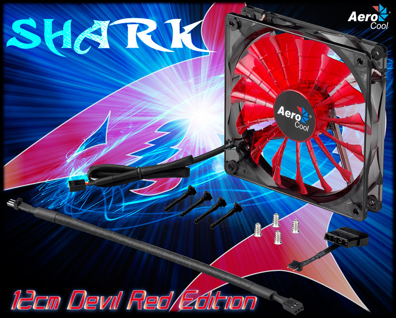 Aerocool Shark Fan Devil Red Edition 12cm – image 2