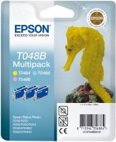 Epson T048B - Seahorse Inks Yellow, Light Cyan, Light Magenta Multipack