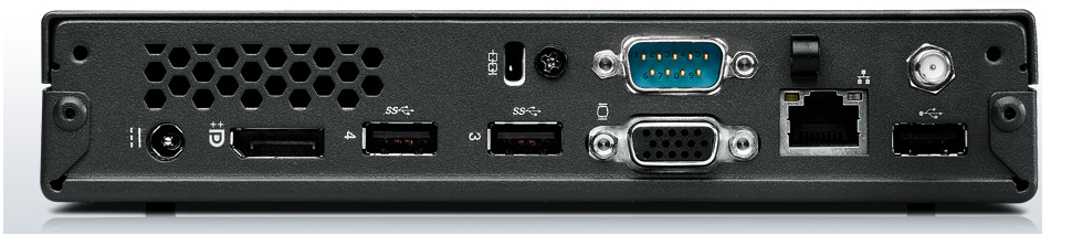 Lenovo ThinkCentre M72e Tiny Intel® Celeron® G465 2 GB DDR3-SDRAM 8 GB SSD Windows Embedded Standard 7 Mini PC Black image 2