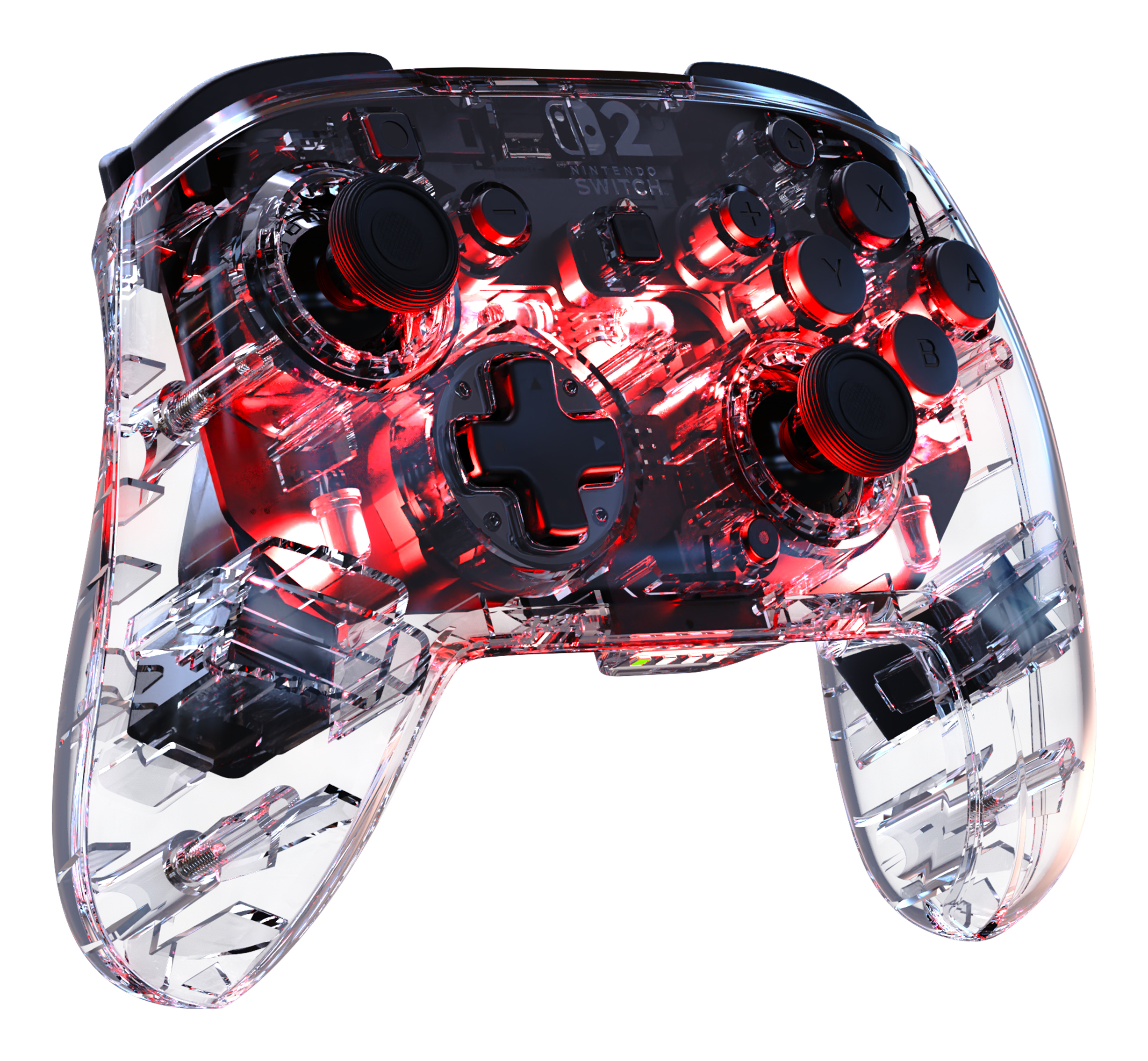 Turtle Beach Afterglow Transparente Manette de gaming RGB sans fil Sous licence officielle pour Nintendo Switch 2