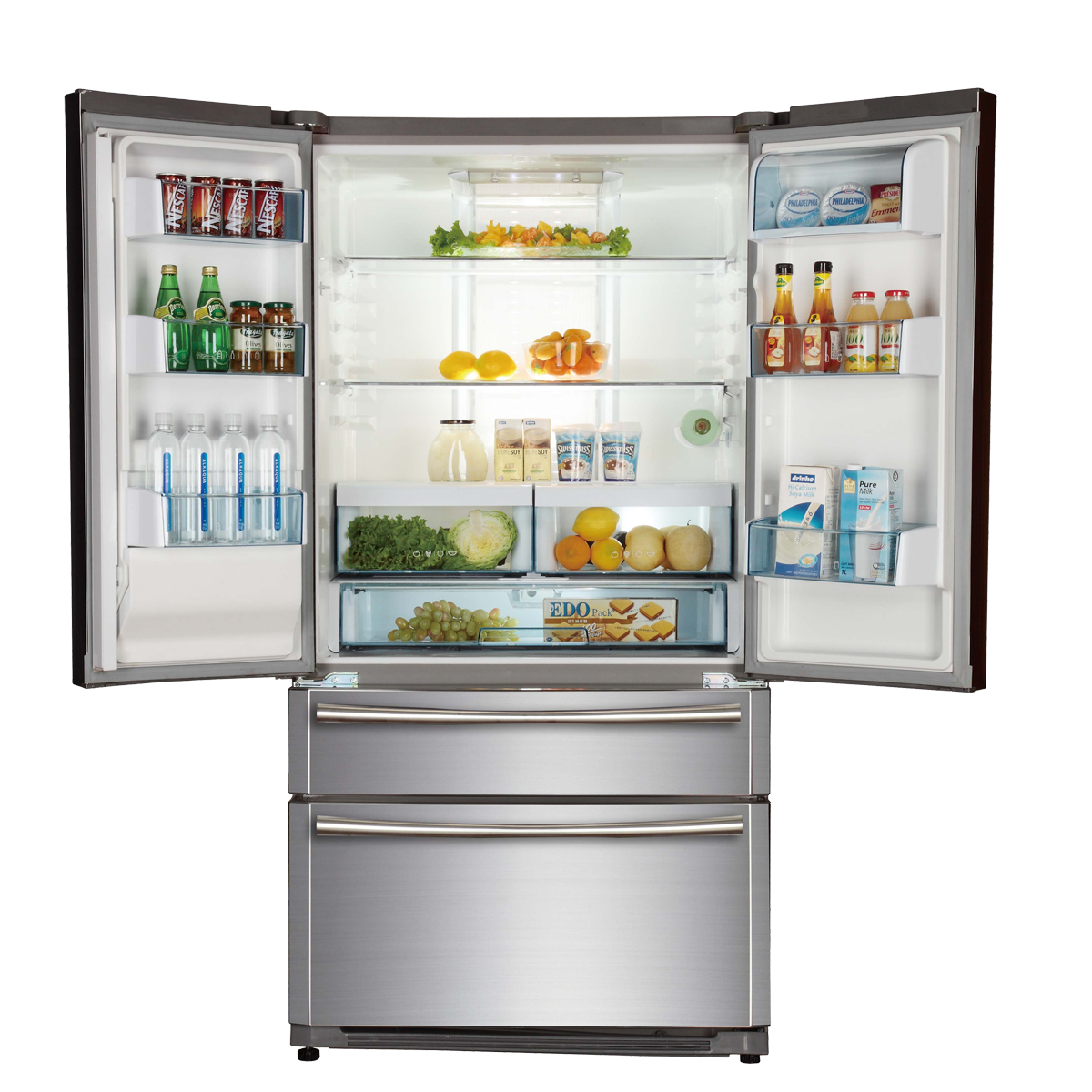 Haier HB22FWRSSAA side-by-side refrigerator Freestanding – image 3