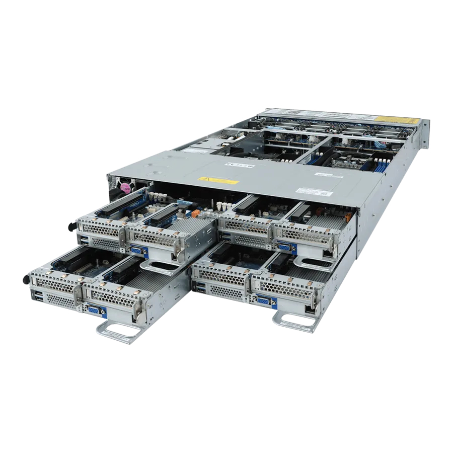 Gigabyte INTEL BAREBO H261-NO0 2U4N 8CPU 64XDIMM 24XHDD 8XPCIE 2X2200W 80