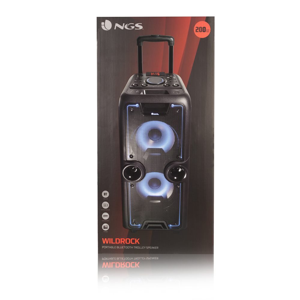 NGS ALTAVOCES 2.1 WILD ROCK BLUETOOTH Black 200 W image 10