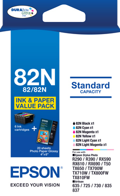 Epson 82N ink cartridge Black, Cyan, Light Cyan, Light magenta, Magenta, Yellow