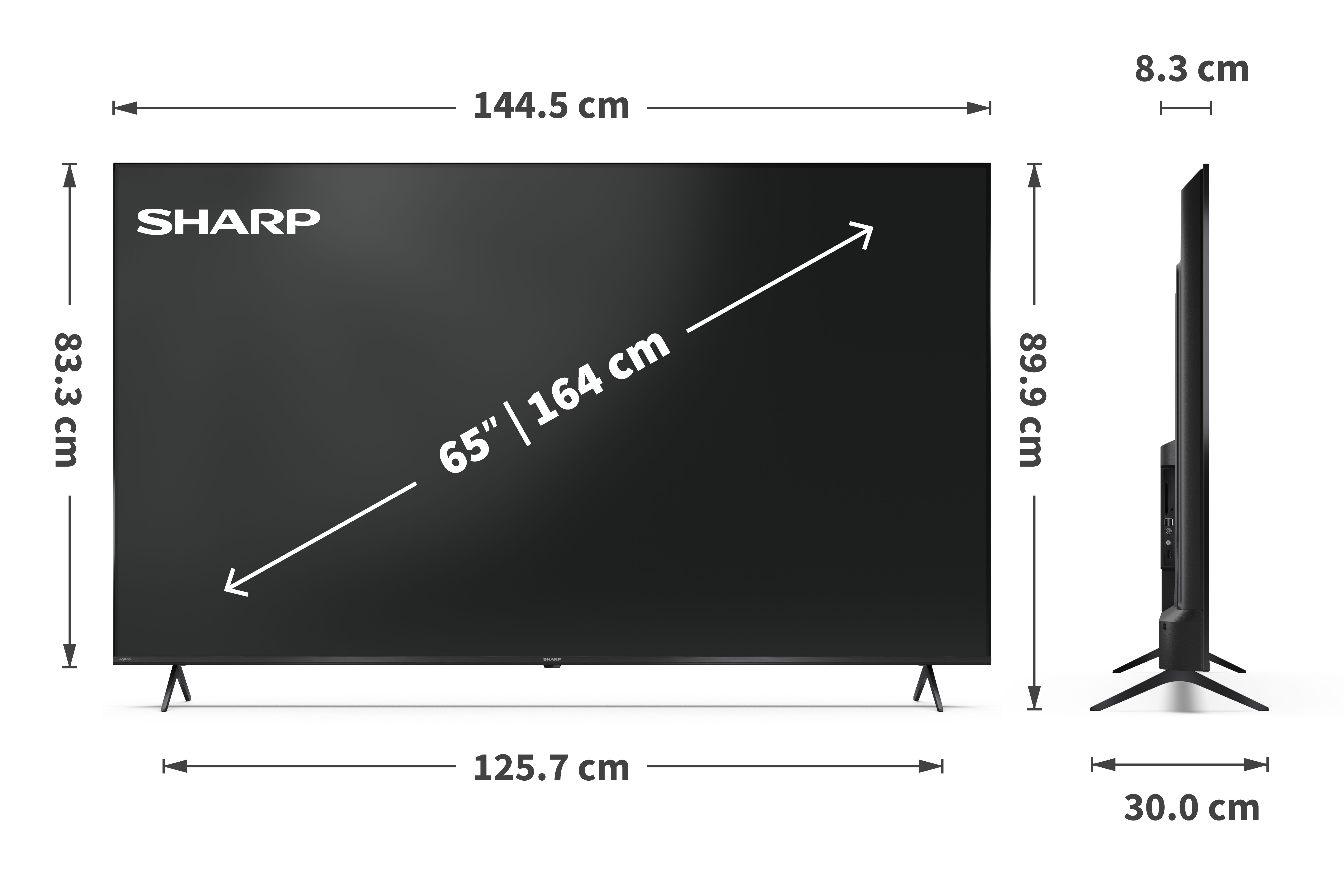 TV intelligente Sharp 65HP5265E 65 LED 4K Ultra HD TELEVISEUR LED — photo 8