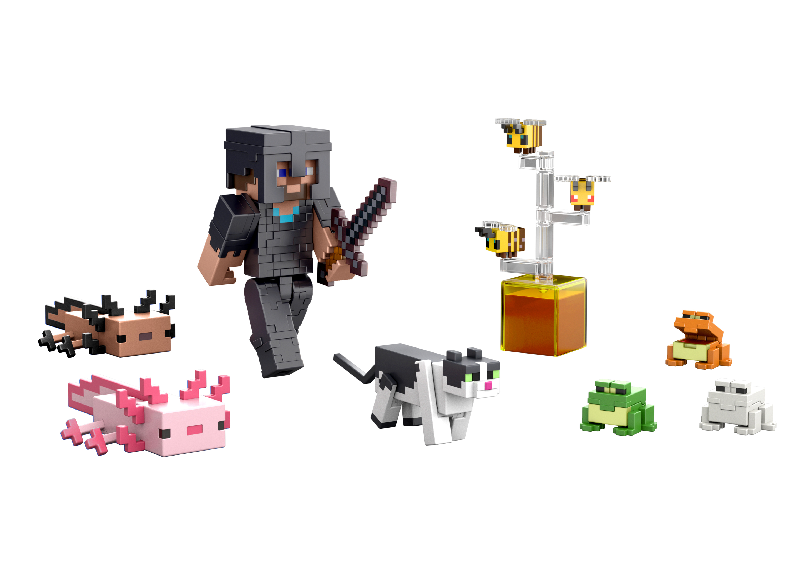 Minecraft Craft-A-Block Figuren