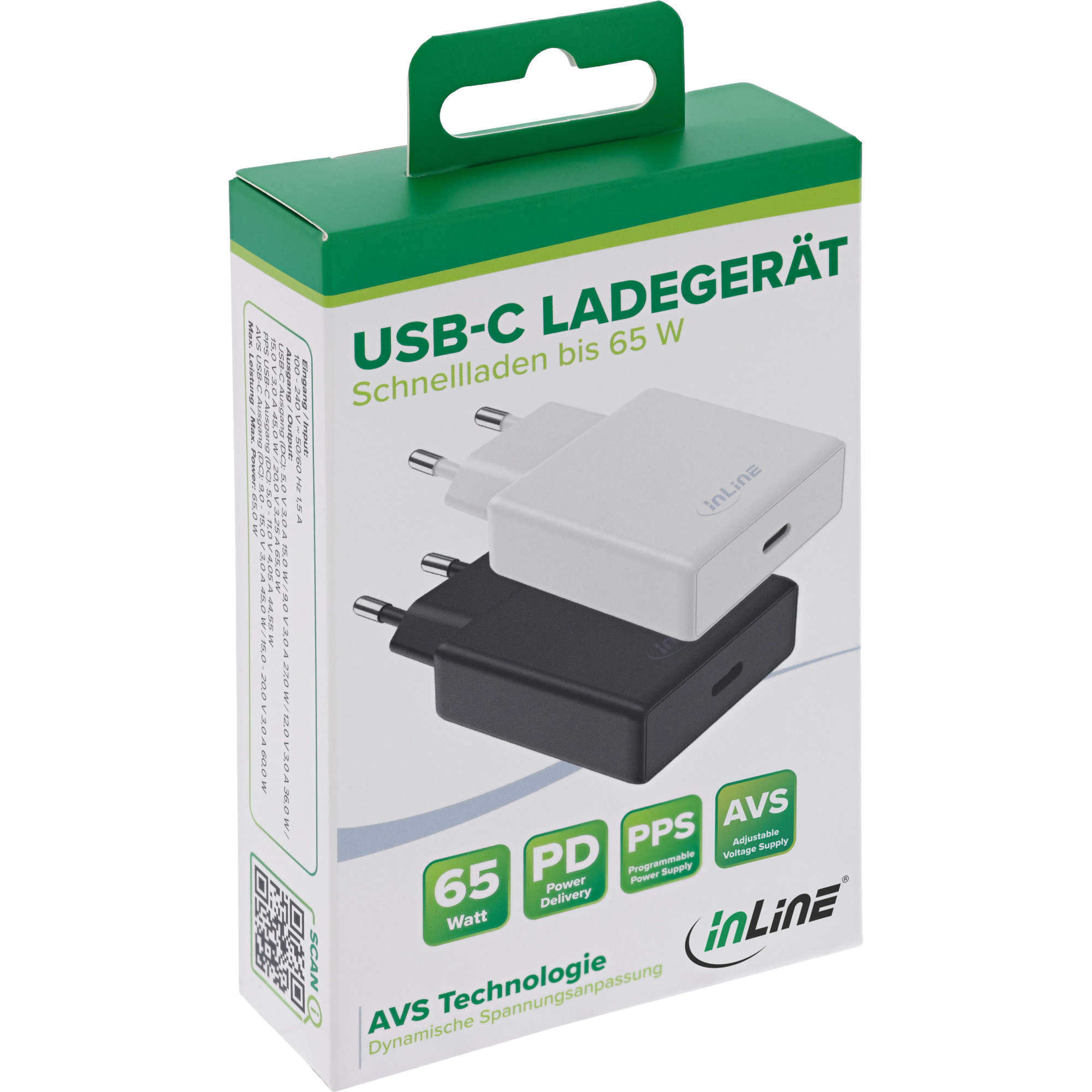 InLine 31565B mobile device charger Universal Black AC Fast charging Indoor – image 6