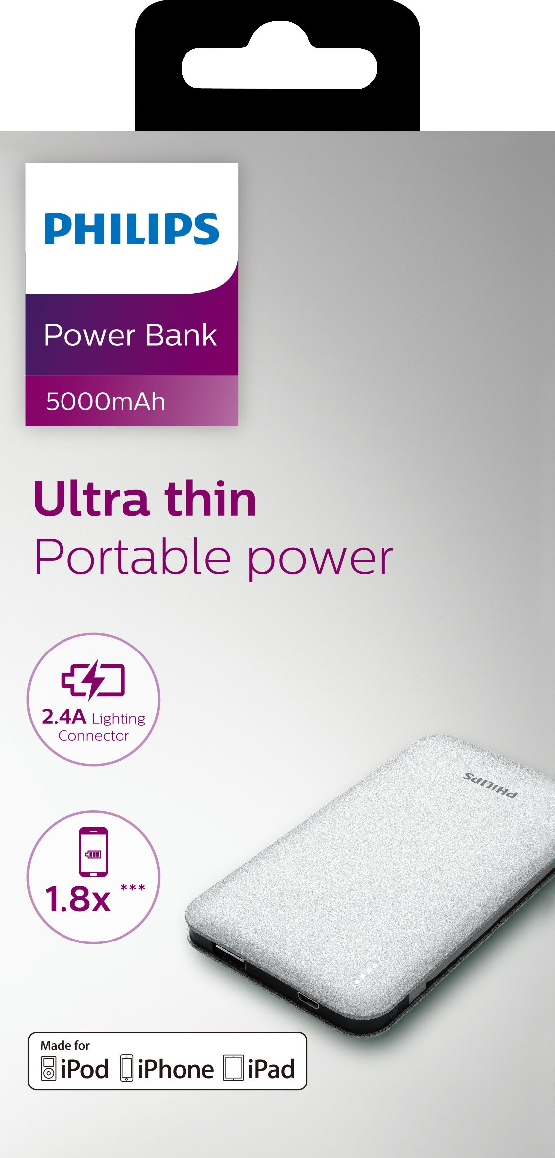 Philips DLP8006U/97 power bank Lithium Polymer (LiPo) – image 2
