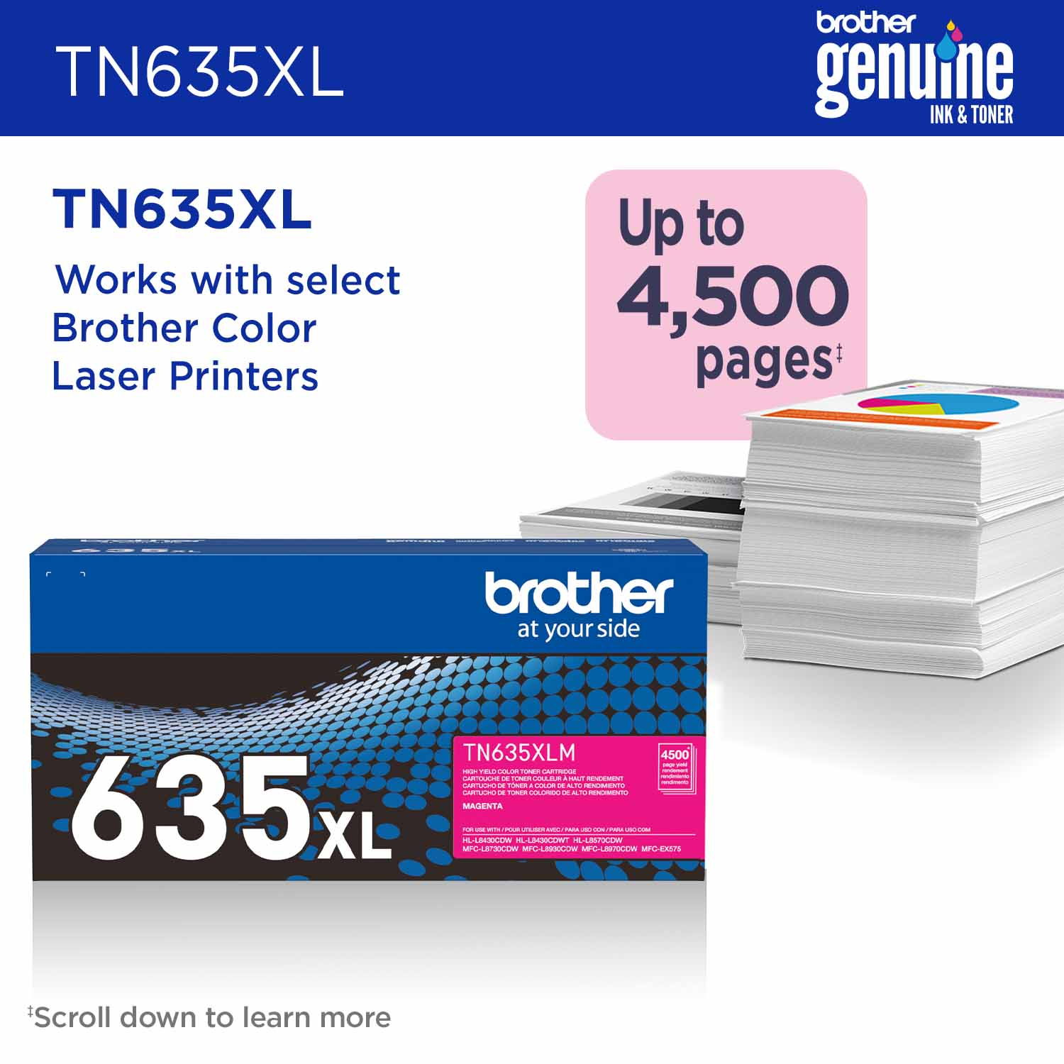 Brother TN-635XLM toner cartridge 1 pc(s) Original Magenta – image 2