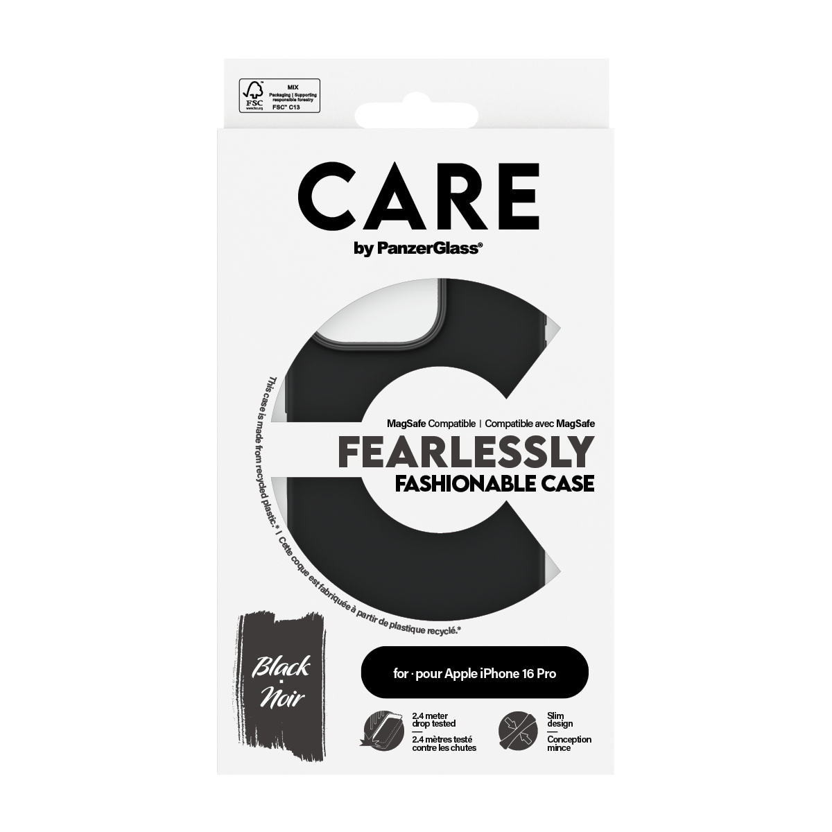 PanzerGlass CARE by PanzerGlass® Fashionable Case Black w. MagSafe iPhone 16 Pro – image 3