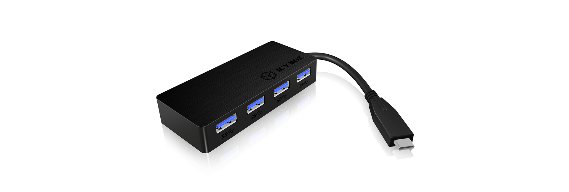 ICY BOX IB-AC6403-C USB 3.2 Gen 1 (3.1 Gen 1) Type-C 5000 Mbit/s Black