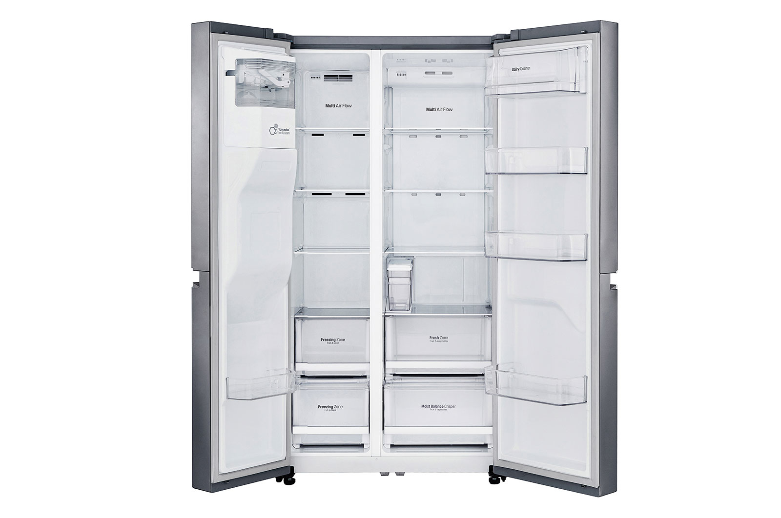 LG GSL481PZXZ side-by-side refrigerator Freestanding – image 2