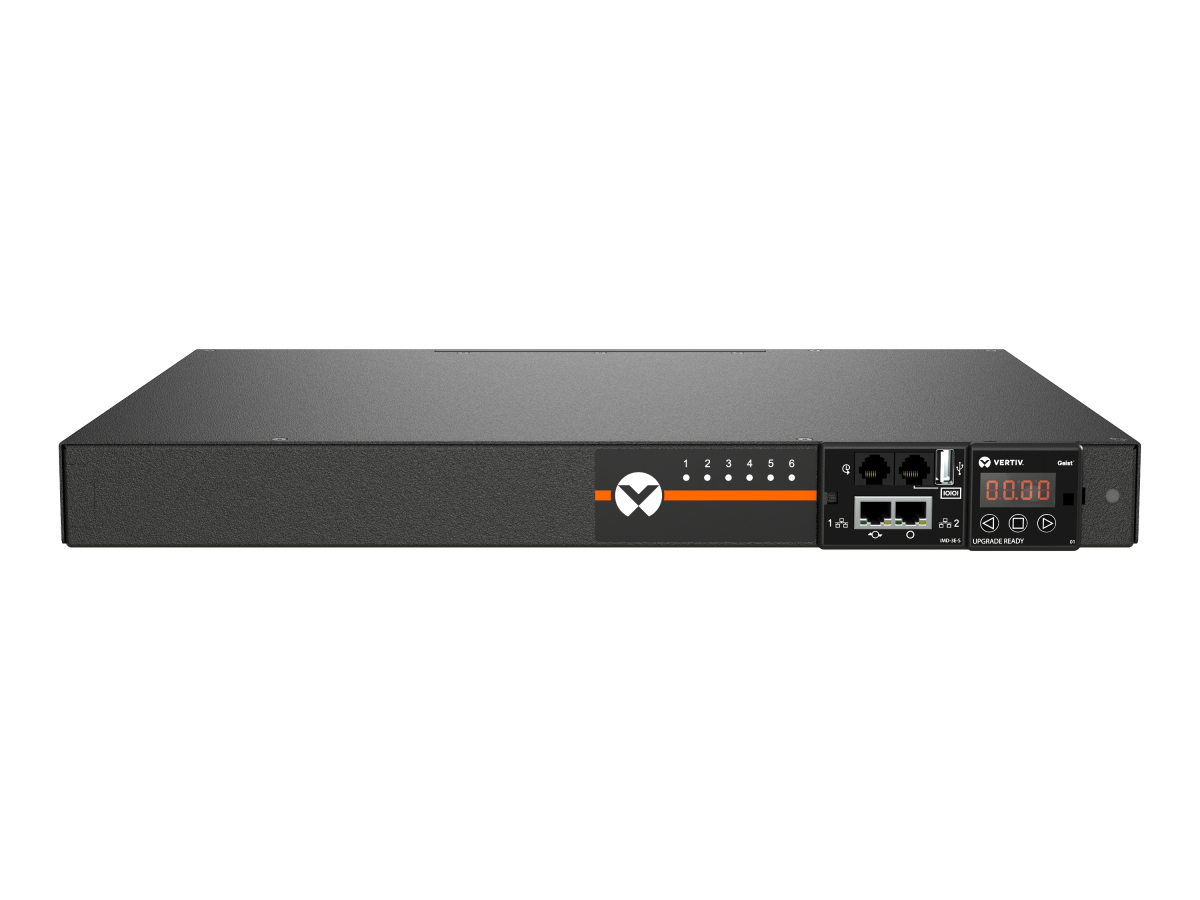 Vertiv Geist MNS3E1R5-06S153-1ST5A0H10-S power distribution unit (PDU) 6 AC outlet(s) 0U Black
