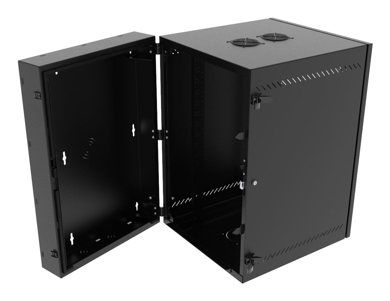 Vertiv VR Rack GL36WMCMP-B-SC-AF-00 rack cabinet 19U Wall mounted rack Black – image 3