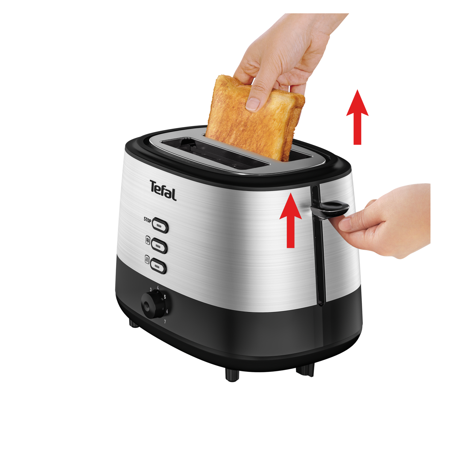 Tefal New Equinox TT520D 2 slice(s) Black, Stainless steel – image 4