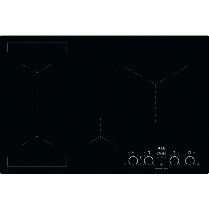 AEG IKK84540IB Black Built-in Zone induction hob 4 zone(s) – image 1