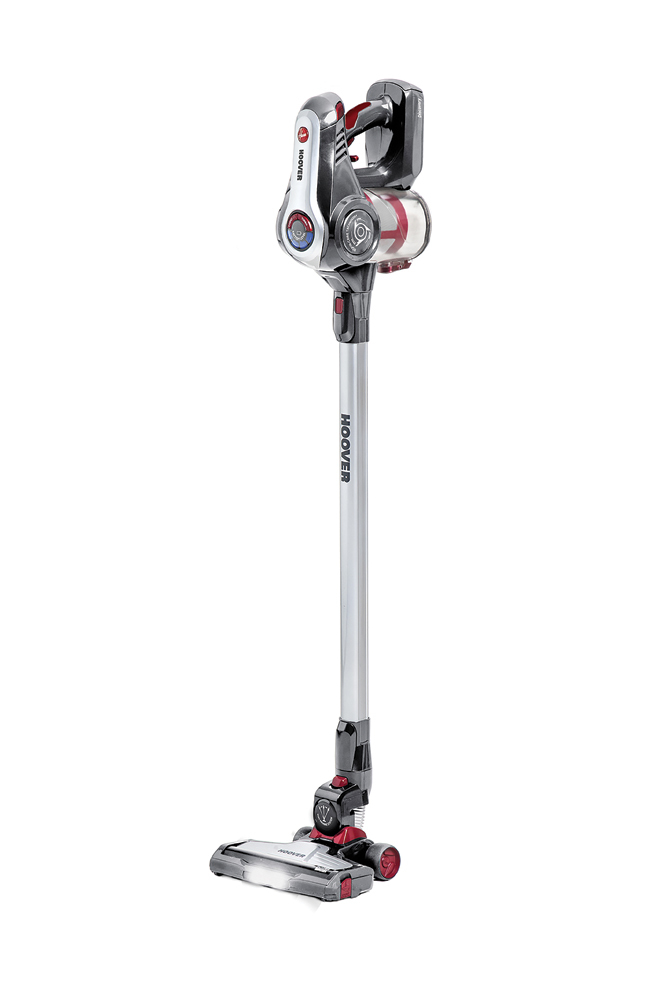 Hoover DS22G stick vacuum/electric broom 2-in-1 stick vacuum Battery Dry Bagless Grey, Titanium