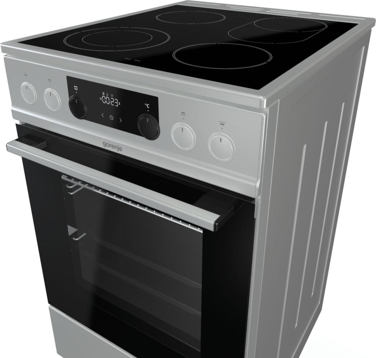 Gorenje ECS5350XPA Freestanding cooker Electric Zone induction hob Stainless steel – image 6