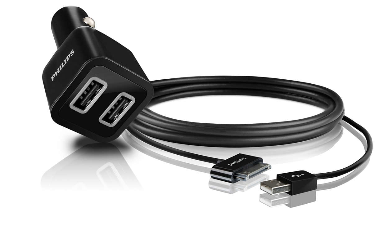 Philips DLM2211/17 mobile device charger MP3, MP4, Smartphone Black Cigar lighter Auto