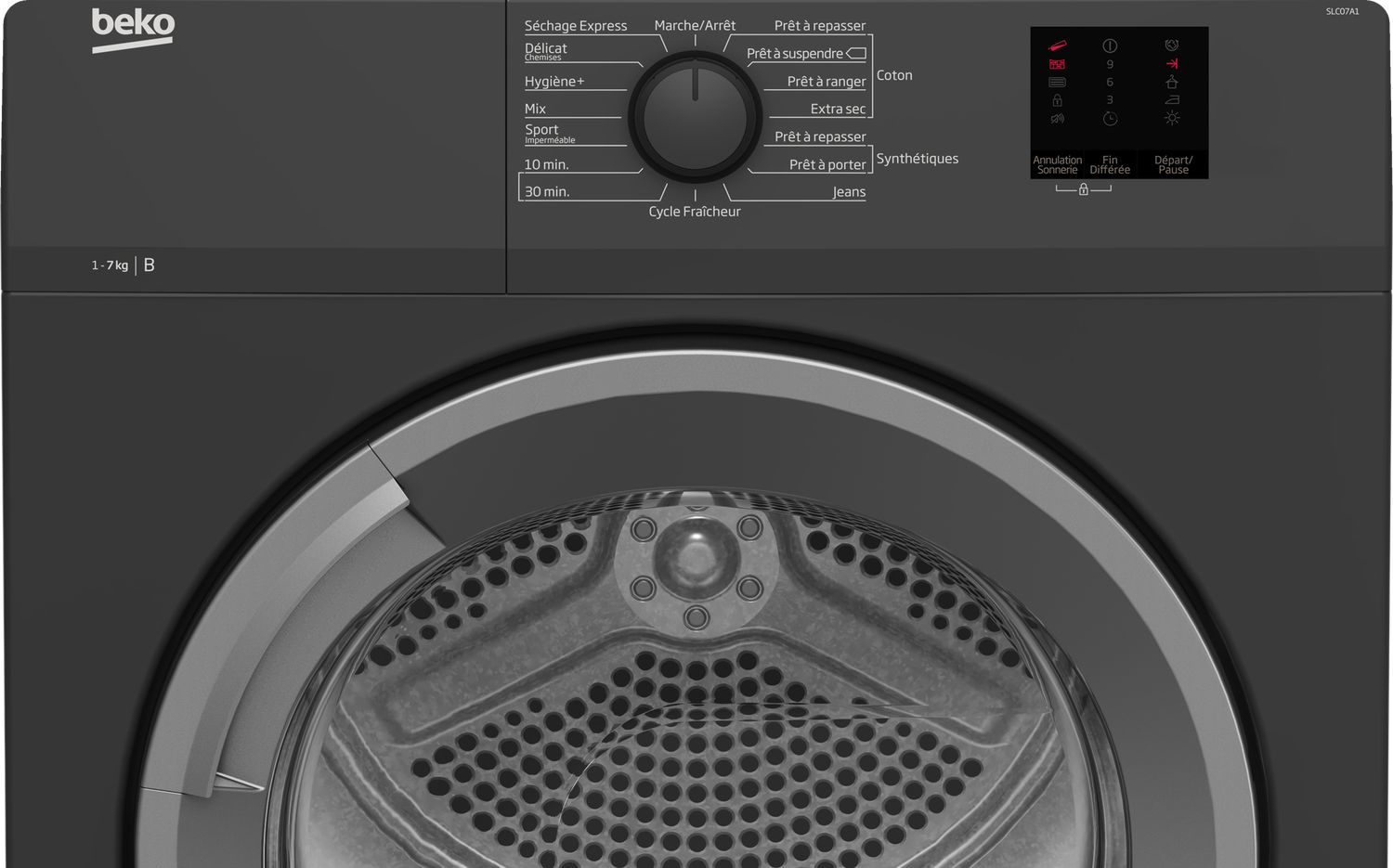 Beko SLC07A1 tumble dryer Freestanding Front-load – image 3