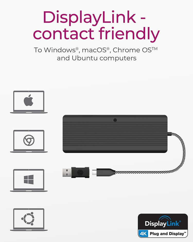 ICY BOX IB-DK4080AC Wired USB 3.2 Gen 1 (3.1 Gen 1) Type-C Black – image 2
