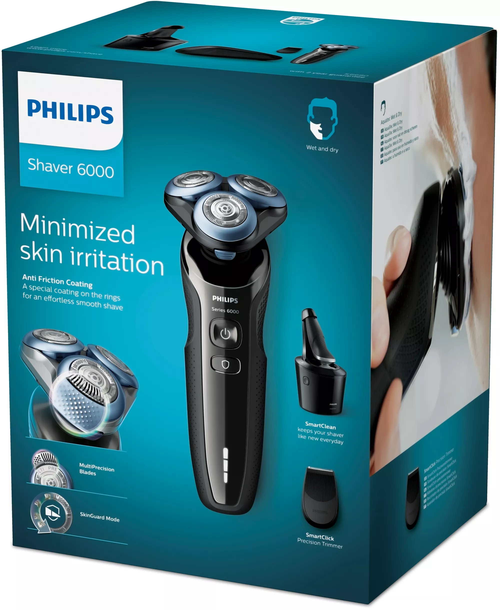 Philips SHAVER 6000 MultiPrecision Blades Wet and dry electric shaver – image 2