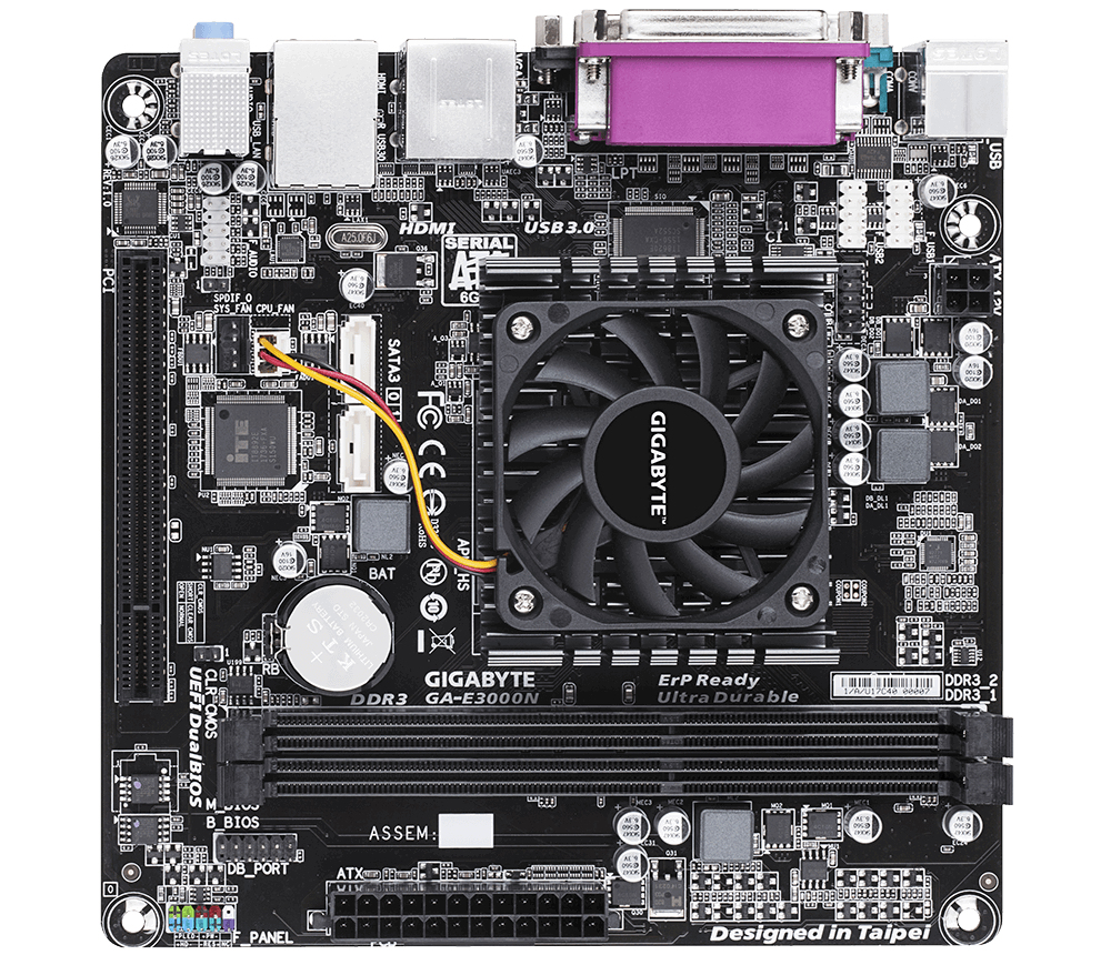 GIGABYTE GA-E3000N motherboard Socket FT3 mini ITX – image 2
