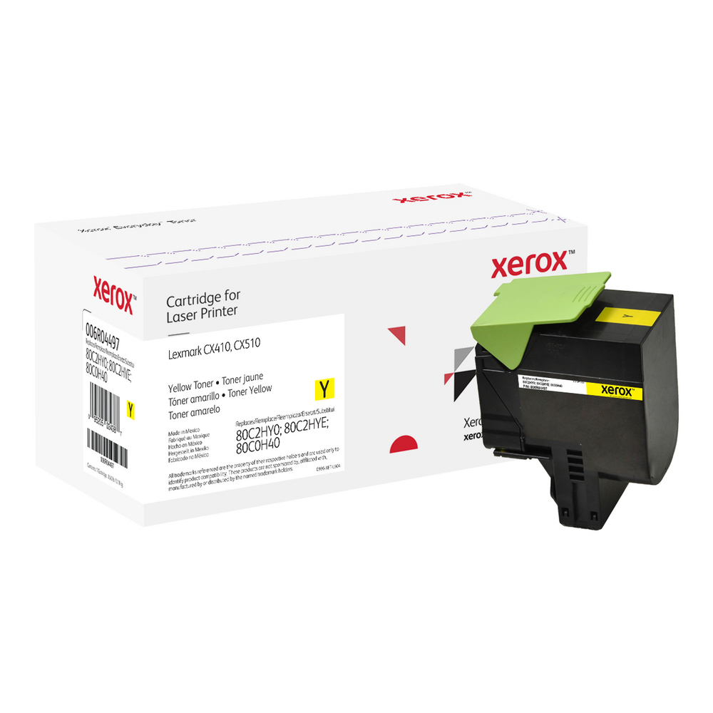 Xerox Everyday™ Yellow Toner by Xerox compatible with Lexmark 80C2HY0/80C2HYE/80C0H40, High capacity – image 1