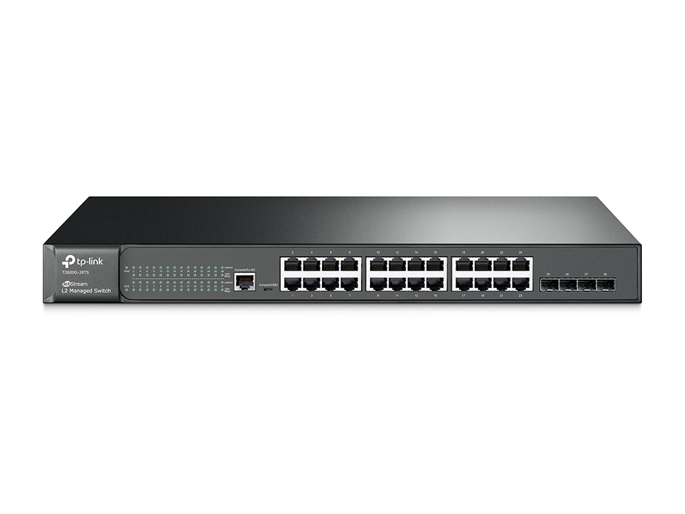 TP-Link JetStream 24-Port Gigabit L2 Managed Network Switch with 4 SFP Slots