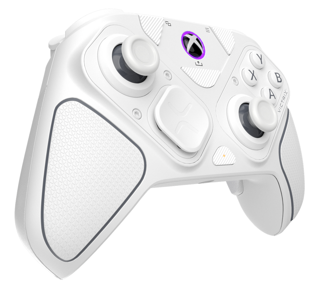 Turtle Beach Victrix Pro BFG Reloaded Blanc Xbox Manette de gaming modulaire sans fil w/Bluetooth, module Fightpad et effet Hall pour Xbox Series X et S, Xbox One et PC