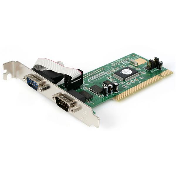 StarTech.com PCI RS232 seriell kortadapter med 2 portar och 16550 UART