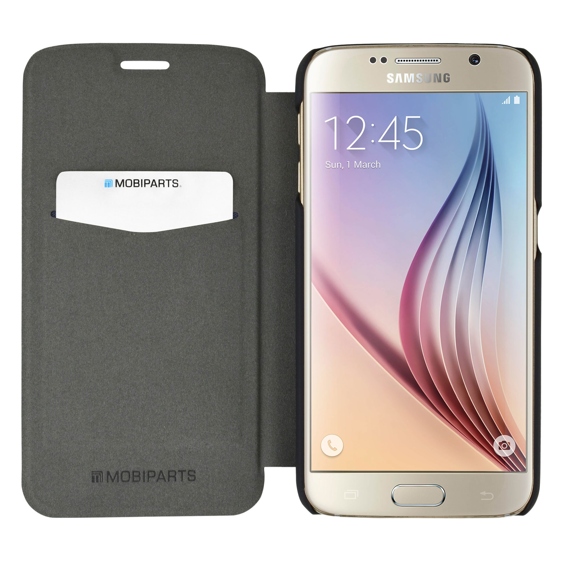 Mobiparts Slim Folio Case Samsung Galaxy S6 Black – image 5