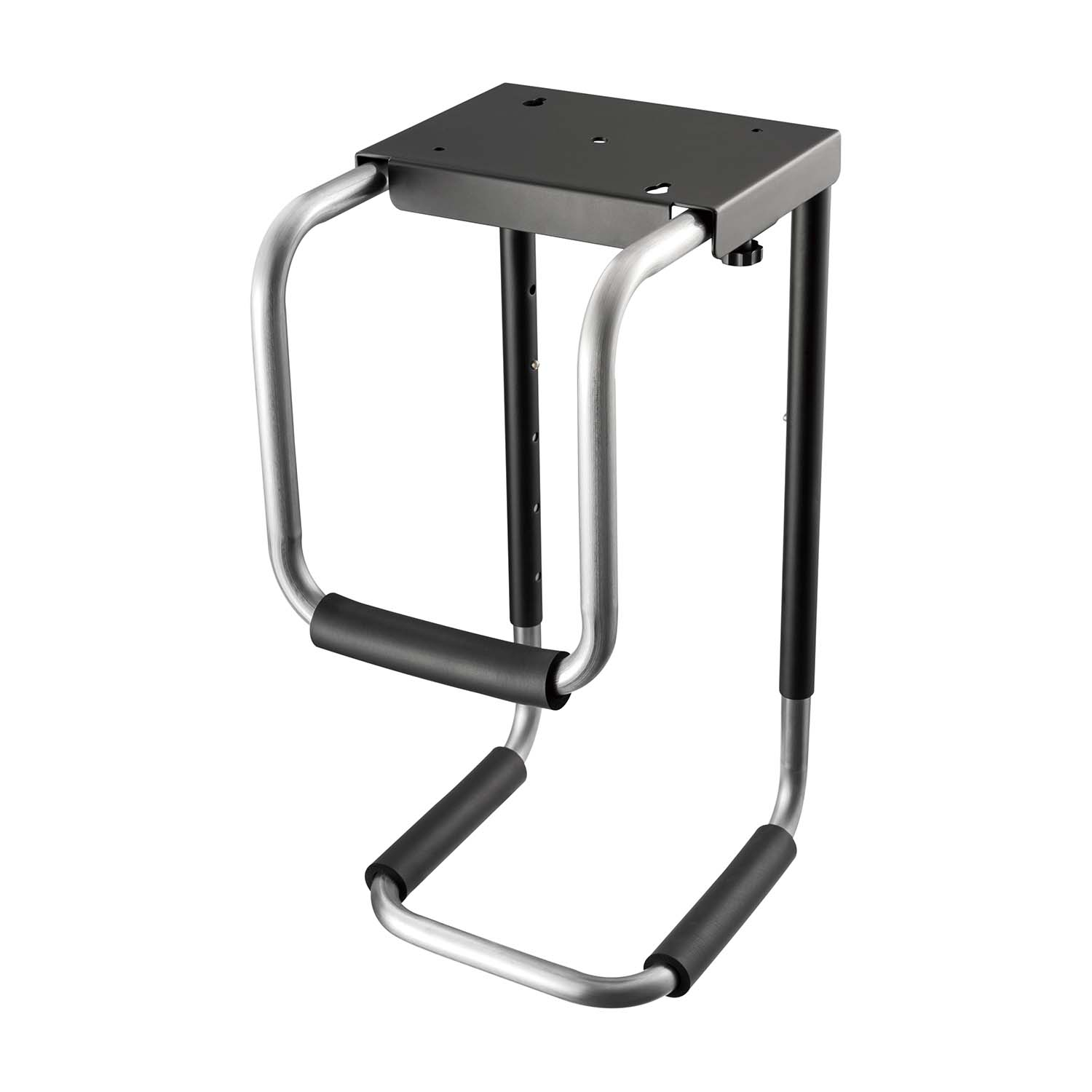 AISENS MPC08-337 supporto per CPU Porta CPU sotto scrivania Nero Argento