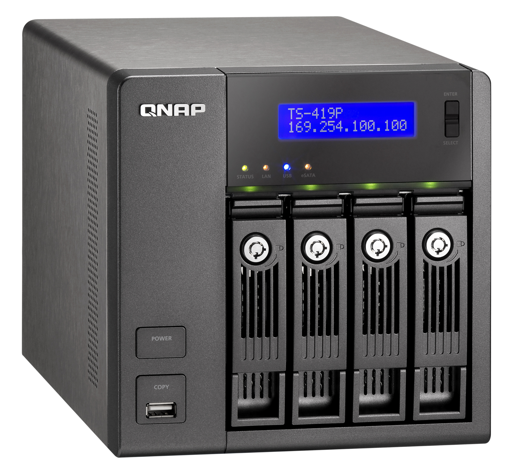 QNAP TS-419P+ NAS/storage server Tower Marvell 6282 – image 4
