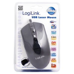 LogiLink ID0009A mouse Office Right-hand USB Type-A + PS/2 Laser 2400 DPI – image 4
