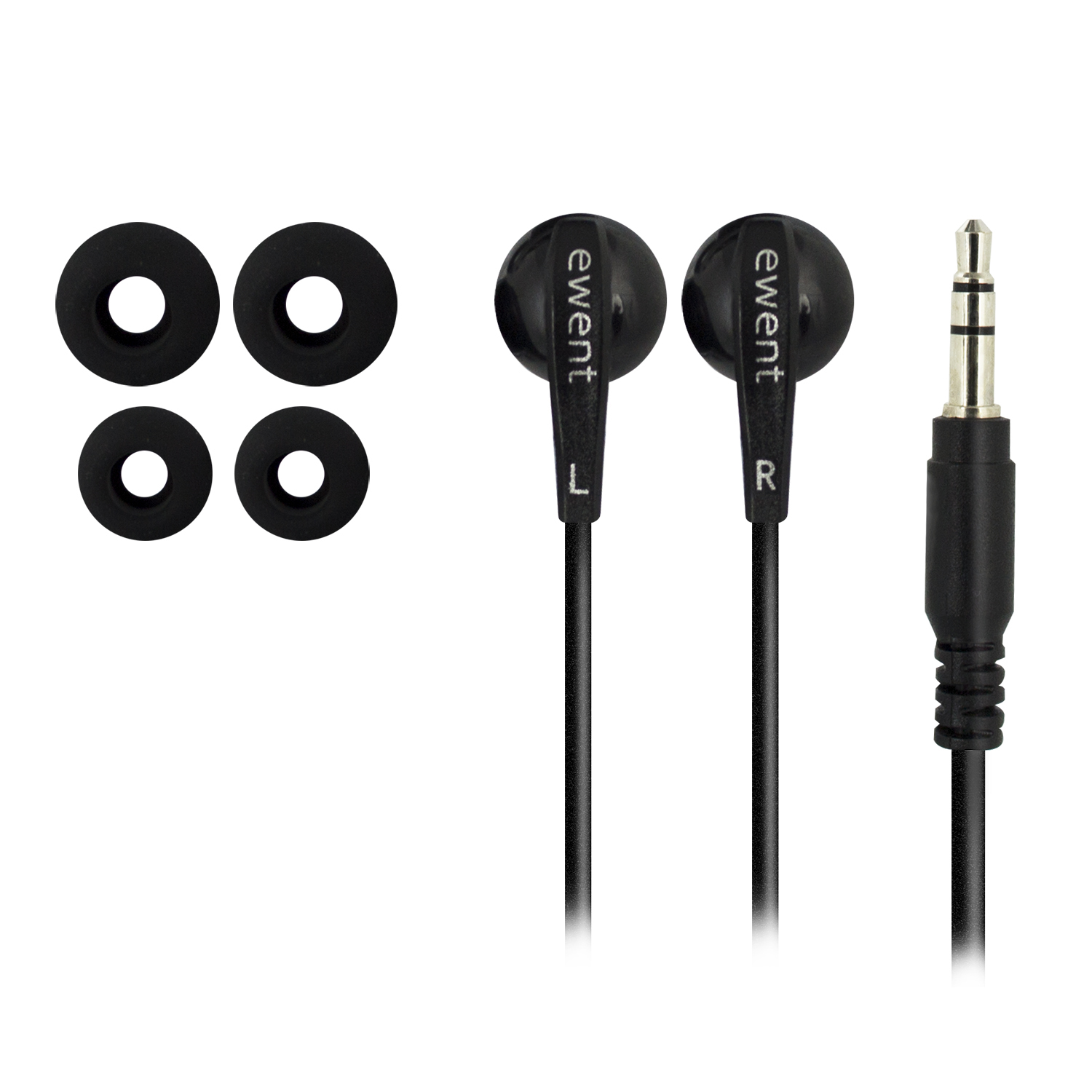 Ewent EW3584 headphones/headset Wired In-ear Music Black – image 2