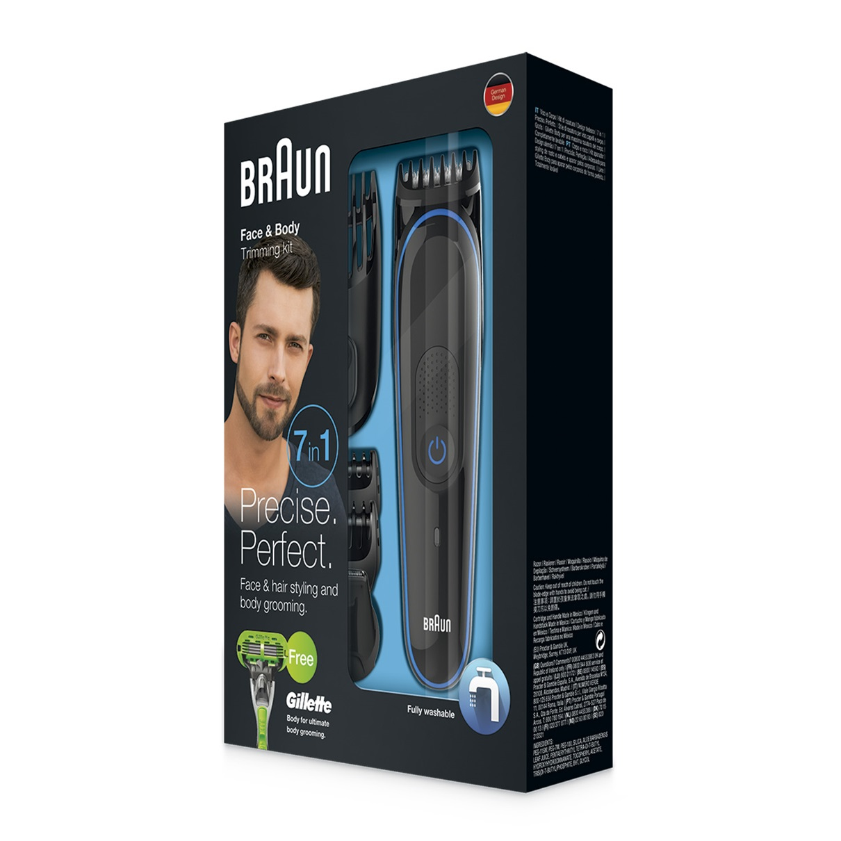 Braun BeardTrimmer BT3040, Beard Trimmer & Hair Clipper, Black/Blue – image 6