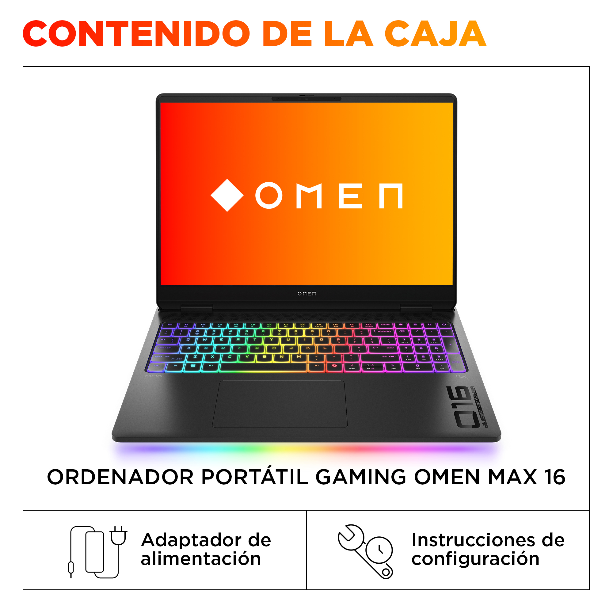 Portátil gaming-HP OMEN MAX 16-ak0004ns Copilot+ PC, 16 " WQXGA, AMD Ryzen™AI 9 HX 375 55 TOPS, 32 GB RAM, 1 TB SSD, GeForce RTX™ 5080, W11 Home - imagen 7