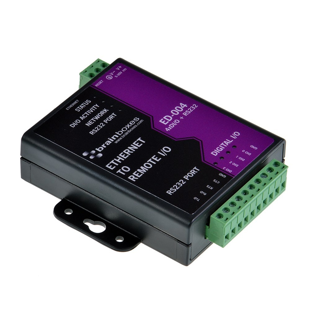 Brainboxes ED-004 Ethernet to 4 Digital IO and RS232 Serial Port – image 2