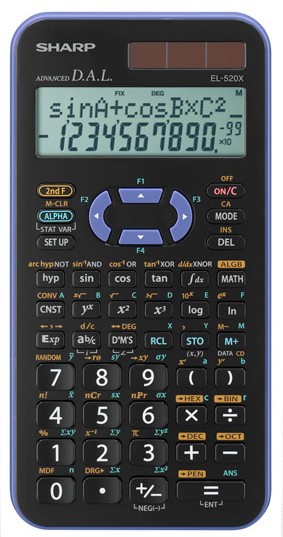Sharp EL-520XB calculator Pocket Scientific Black, Violet