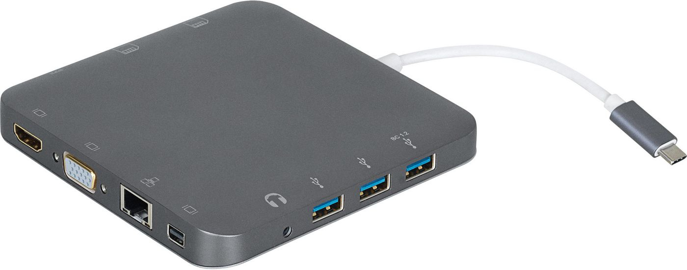eSTUFF USB-C Docking Hub Grey – image 4