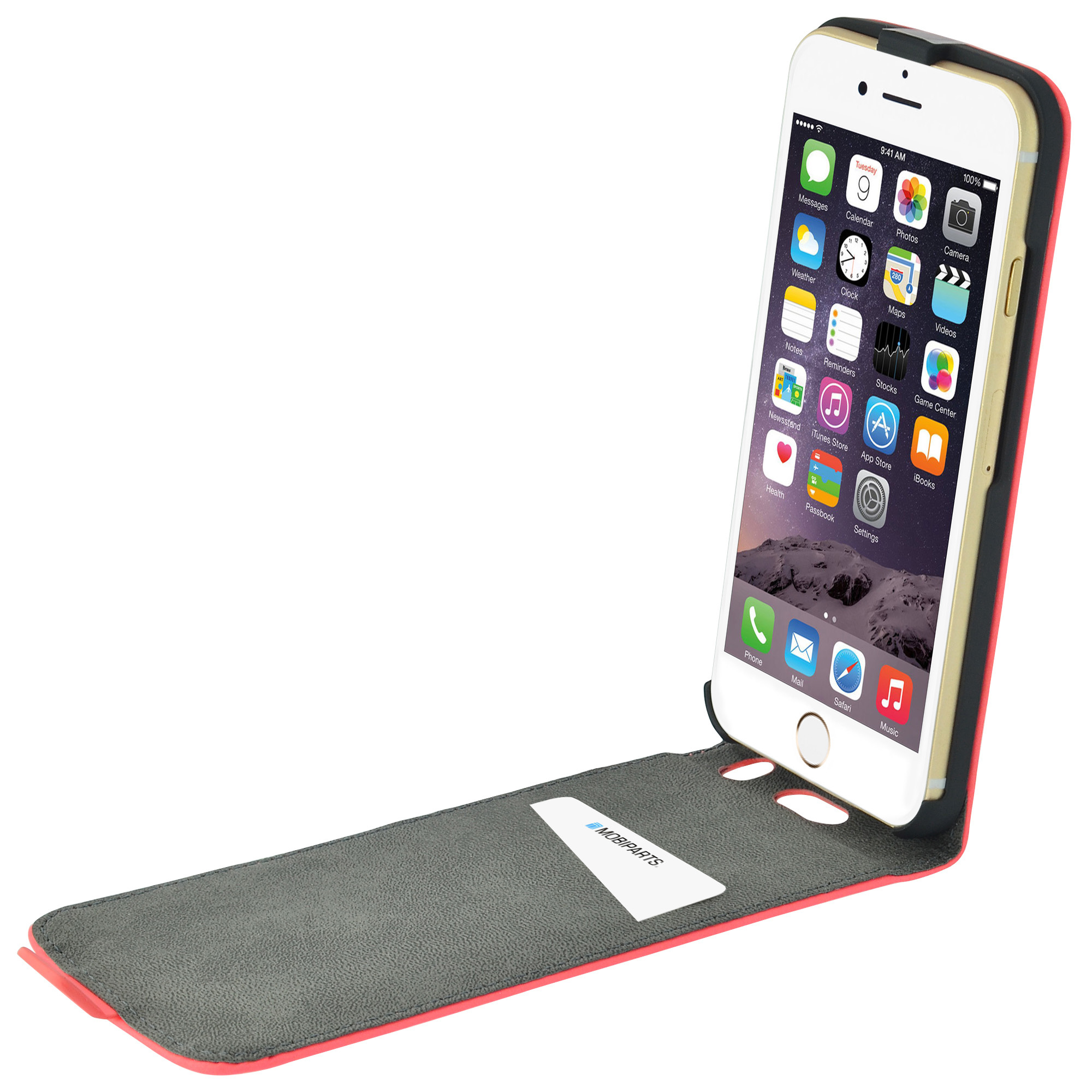 Mobiparts Premium Flip Case Apple iPhone 6, iPhone 6S Peach Pink – image 4