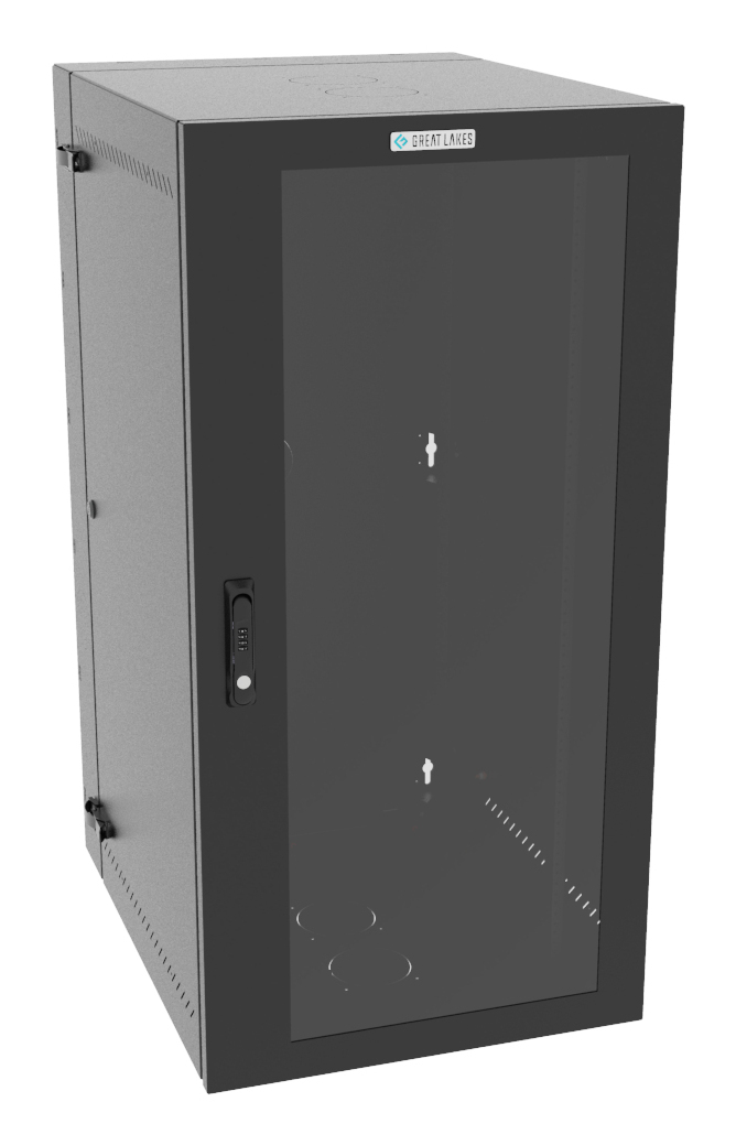 Vertiv VR Rack GL48WMCMP-B-SC-00-00 rack cabinet 25U Wall mounted rack Black – image 1