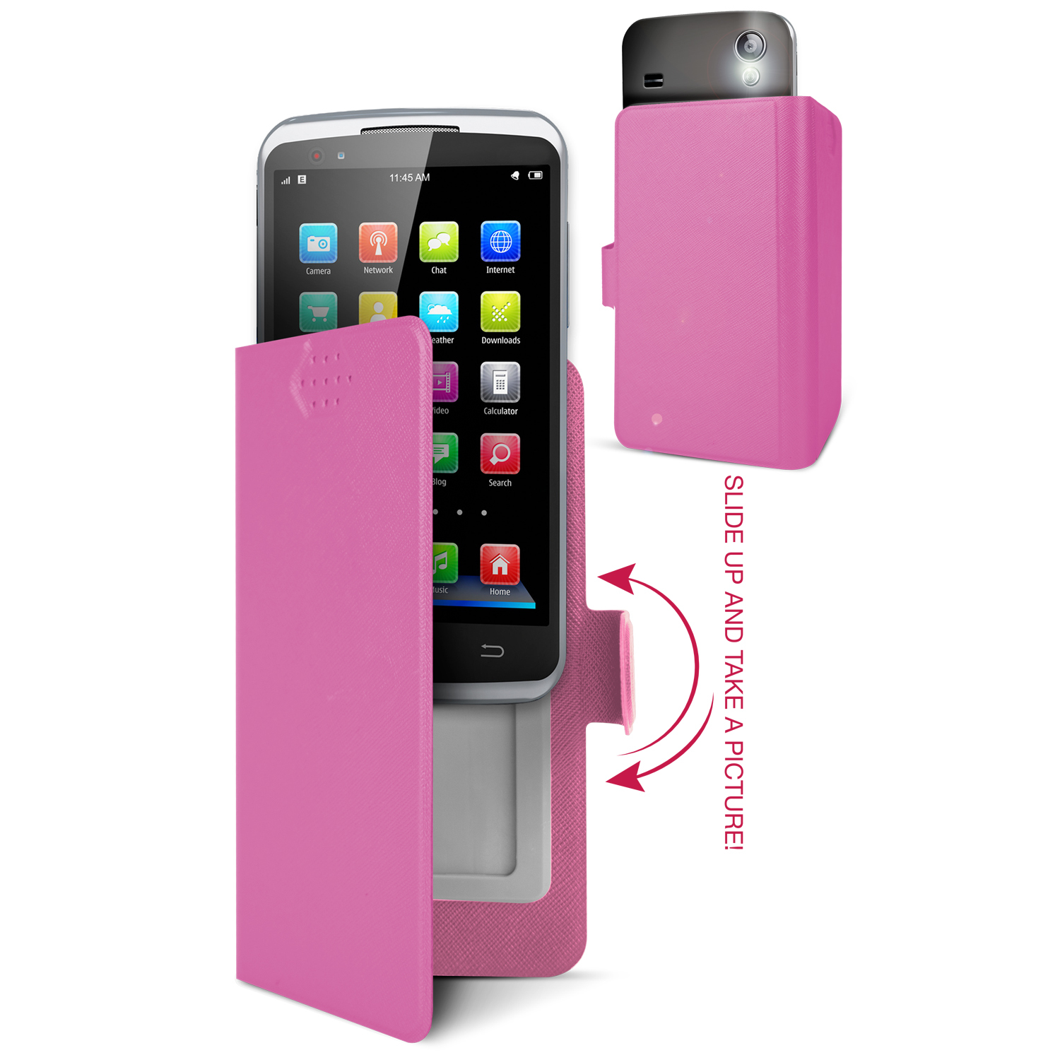Area CSTAUNISF mobile phone case Flip case Fuchsia