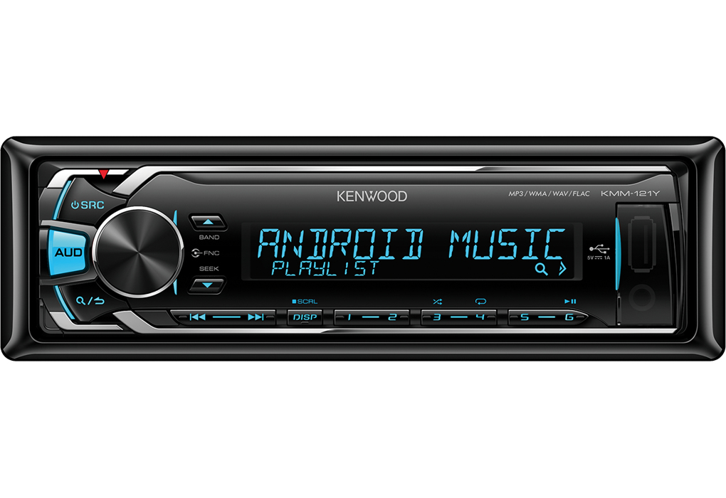 Kenwood KMM-121Y car media receiver Black