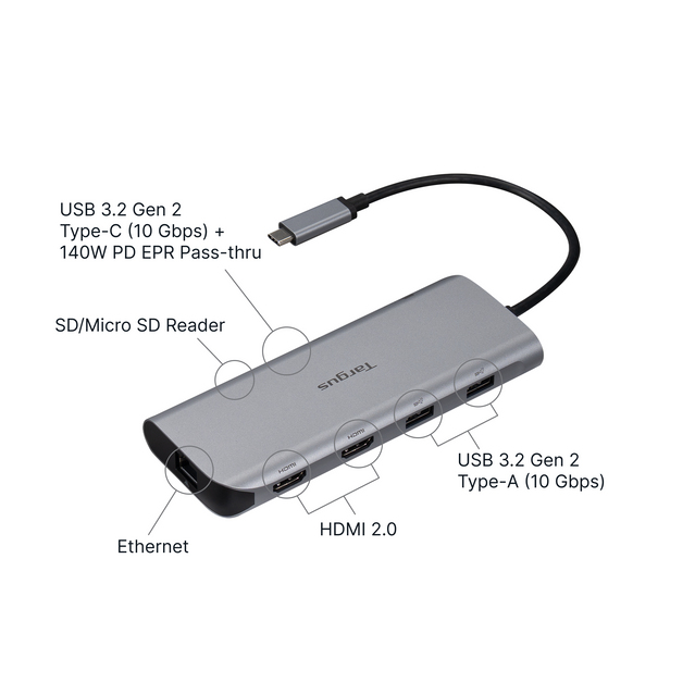 Targus DOCK403GL mobile device dock station Mobile computer Silver – image 2